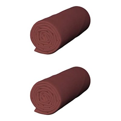 TERRE DE NUIT Lot de 2 draps housses jersey terre de sienne bonnet 40 cm 140x200