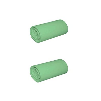 NON RENSEIGNE Lot de 2 draps housses jersey vert jade bonnet 30 cm 200x200