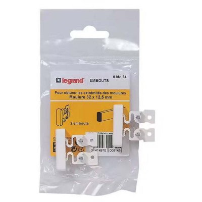 LEGRAND Lot de 2 embouts pour moulure  - 32 x 12,5mm