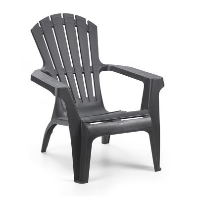 OZALIDE Lot de 2 fauteuils empilables Anthracite 75 x 86 x 86 cm - Anthracite