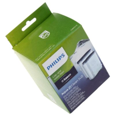 PHILIPS Lot de 2 filtres &agrave; eau anticalcaire Aquaclean d'origine (CA690322, CA6903/22) Cafeti&egrave;re, Expresso