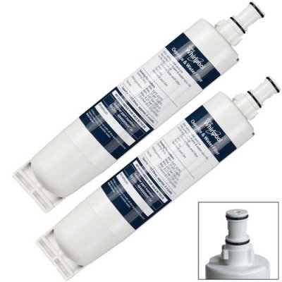 WHIRLPOOL Lot de 2 filtres a eau pour r&eacute;frig&eacute;rateur 