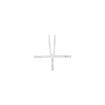 MONSIEUR BEBE Lot de 2 harnais de s&eacute;curit&eacute; 5 points blanc pour chaise haute enfant D&eacute;lice -