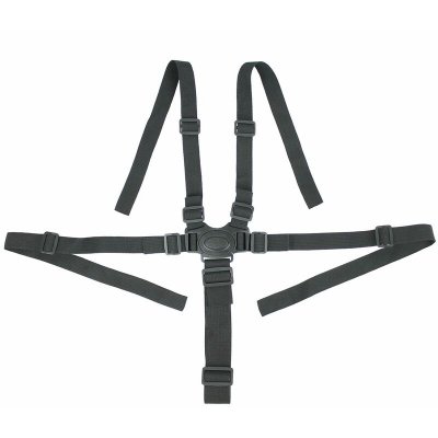 MONSIEUR BEBE Lot de 2 harnais de s&eacute;curit&eacute; universels 5 points pour chaise haute b&eacute;b&eacute; - Noir -