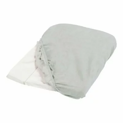 TINEO Lot de 2 housses de matelas &agrave; langer gris clair (75 x 50 cm)