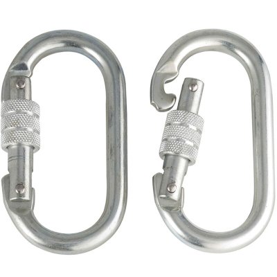 PONSA Lot de 2 mousquetons standard &agrave; vis - pour antichute