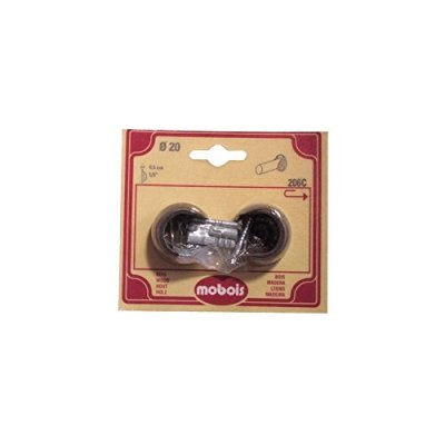 Lot de 2 naissances - D: 20 mm - noyer
