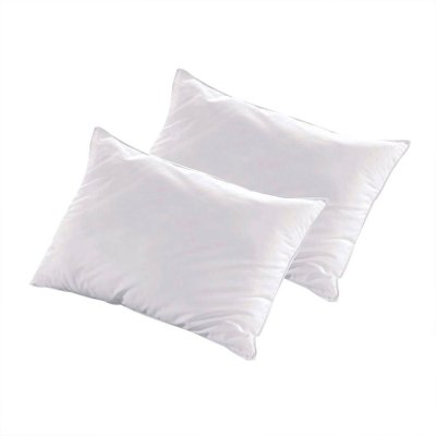 BELLECOUR Lot de 2 oreillers 45x70 Fibres creuses polyester