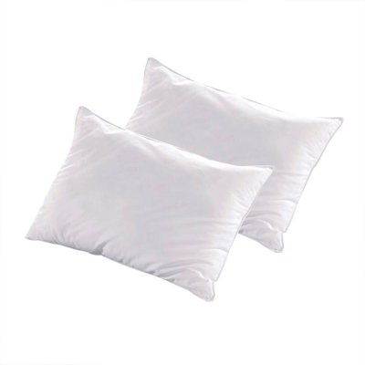 OLYMPE Lot de 2 oreillers 50x70 Fibres creuses polyester Mi-ferme