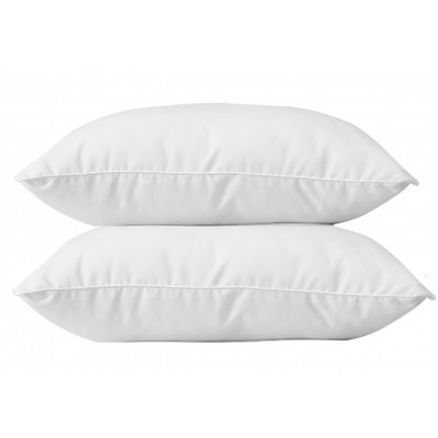 BLANREVE Lot de 2 oreillers anti-acariens 45 x 70 cm phytopure - blanc