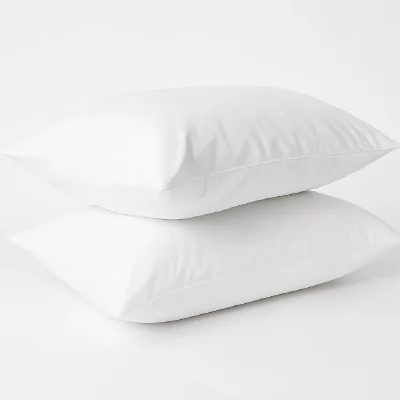 MORTREUX Lot de 2 oreillers blancs Hygi&egrave;ne Plus 50x70 - Ferme - 40288