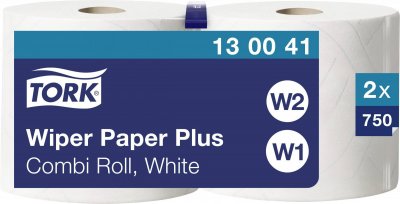 TORK Lot de 2 papiers d'essuyage -  - 750 feuilles - Blanc
