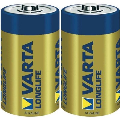 VARTA Lot de 2 piles alcalines Longlife Extra LR14 - C 