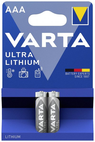 VARTA Lot de 2 piles au lithium AAA - LR3