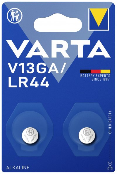VARTA Lot de 2 Piles  Boutons V13GA/LR44
