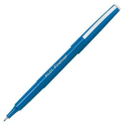 PILOT Lot de 2 -  Stylo-feutre, pointe fine, corps bleu, encre bleue