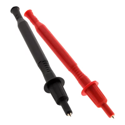 ZENITECH Lot de 2 pointes de touche &agrave; ressort &Oslash;4mm: 1 rouge + 1 noire 