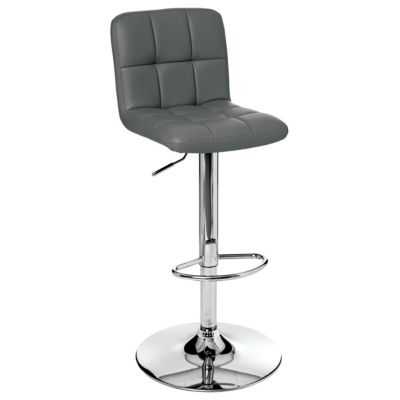 Lot de 2 tabourets de bar ""delek"" gris
