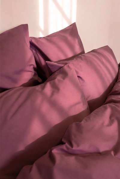 A DEMAIN Lot de 2 taies en percale de coton biologique 50x75 - Vert Sauge