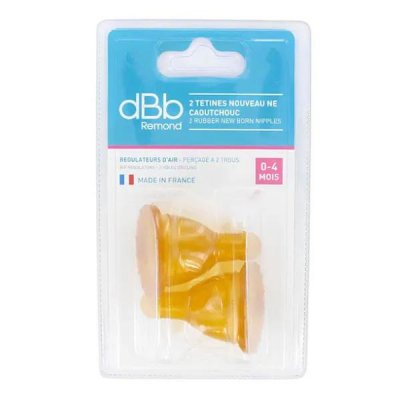 DBB REMOND Lot de 2 t&eacute;tines caoutchouc nouveau n&eacute; -  