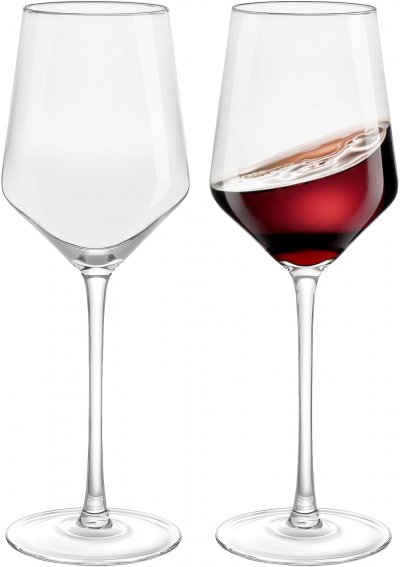 VENDOS85 Lot De 2 Verres &Agrave; Vin En Cristal 52 Cl