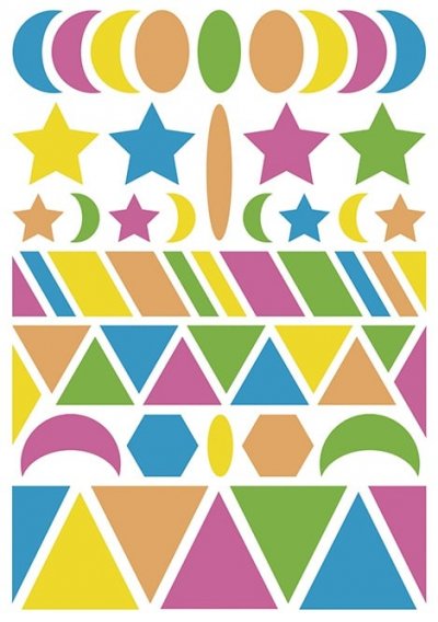 CLAIREFONTAINE Lot de 20 planches de gommettes - 14.8 x 21 cm - b&eacute;b&eacute; - multicolore
