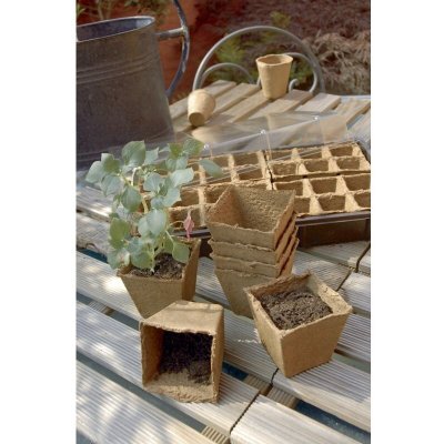 NORTENE Lot de 20 pots carr&eacute;s , 6 cm x 6 cm