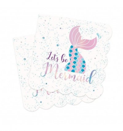 Lot de 20 serviettes - Sir&egrave;ne - ScrapCooking Party