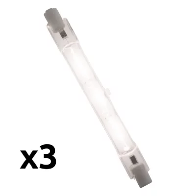 ELEXITY Lot de 3 Ampoules Halog&egrave;ne 120W R7S