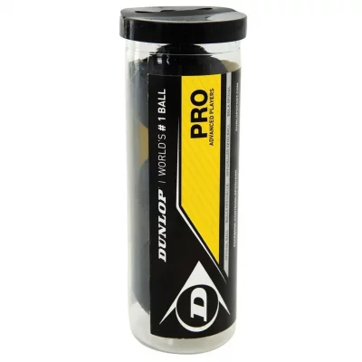 DUNLOP SPORTS Lot de 3 balles de squash Dunlop db pro - noir