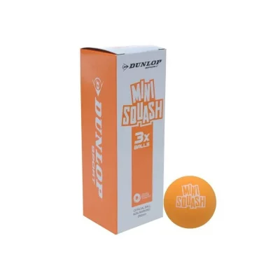 DUNLOP Lot de 3 balles de squash  play - orange - TU