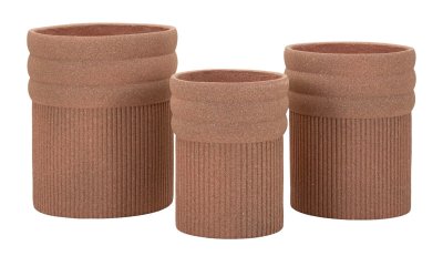 MAURO FERRETTI Lot de 3 Cache-Pots ""Colombia"" 50cm Rouge