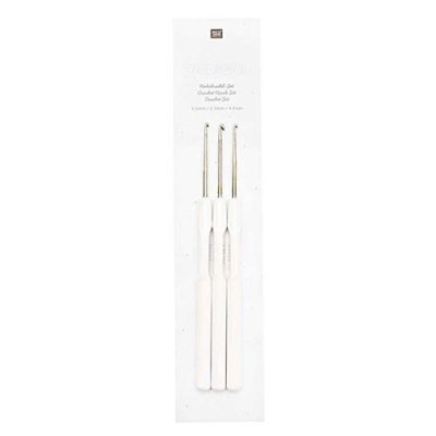 RICO DESIGN Lot de 3 Crochets '' Ricorumi 3 cm, 3.5 cm et 4 cm
