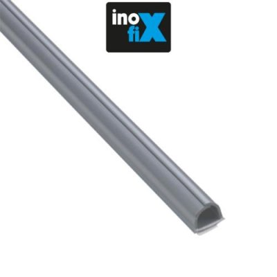 INOFIX Lot de 3 gaines adh&eacute;sives Cablefix 10,5 x 10 mm gris metallis&eacute;-