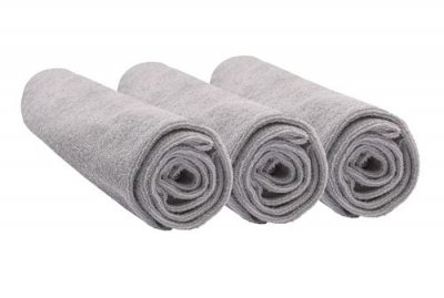 EASY DORT Lot de 3 housses pour matelas &agrave; langer coton bio noisette