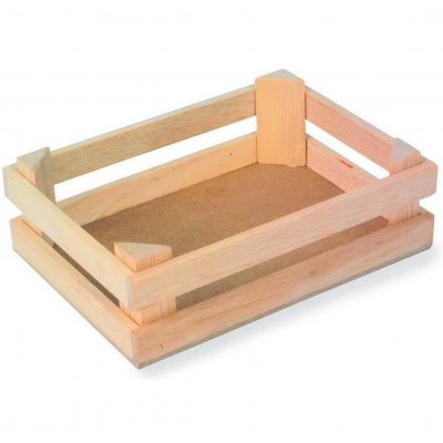 SMALL FOOT COMPANY Lot de 3 petites caisses en bois pour marchande