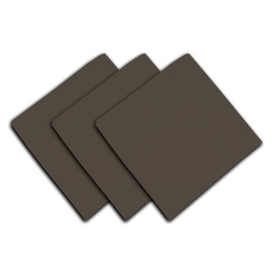 SOLEIL D OCRE Lot de 3 serviettes en coton 45x45 cm PANAMA taupe