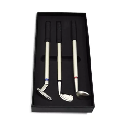 GENERIQUE Lot de 3 stylos club de golf crayon insolite original