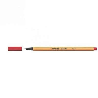 GENERIQUE Lot de 3 stylos feutres pointe fine 0.4mm rouge/bleu/noir Point 88