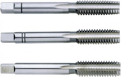 EXACT Lot de 3 tarauds HSS M5 