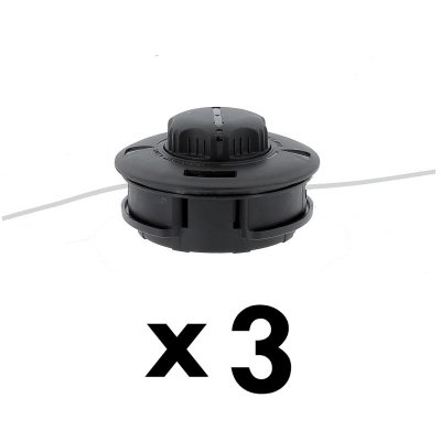 GT GARDEN Lot de 3 t&ecirc;tes fils professionnelles pour d&eacute;broussailleuse et multifonction 4 en 1