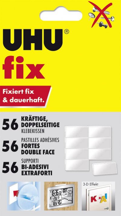 UHU [Lot de 3] -  Fix 56 Pastilles