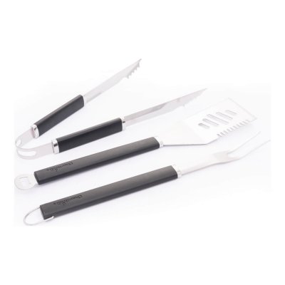 CHAR BROIL Lot de 3 ustensiles pour barbecue CharBroil Spatule Pince Fourchette