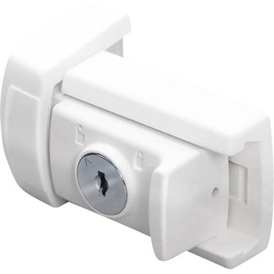 BURG WACHTER Lot de 3 verrous de fen&ecirc;tre &agrave; cl&eacute; WZ 60 - vari&eacute; - Blanc 