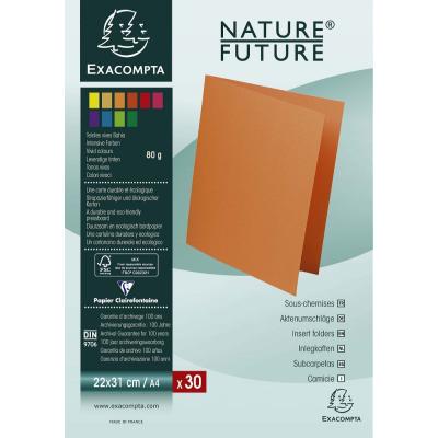 Lot de 30 sous-chemises Rock's 80 22 x 31 cm - EXACOMPTA - Jaune