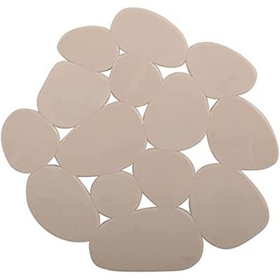 Lot de 4 antiderapants galets beige