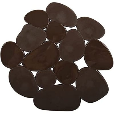 MSV Lot de 4 antiderapants galets chocolat