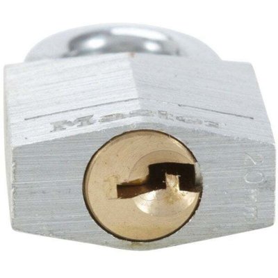MASTER LOCK Lot de 4 cadenas &agrave; cl&eacute;  aluminium, l.20 mm