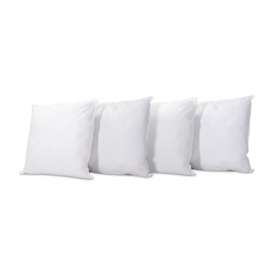 BELLECOUR Lot de 4 oreillers 65x65 Fibres creuses polyester