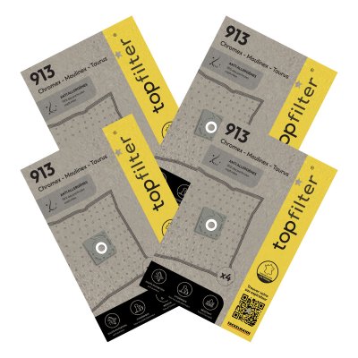 TOP FILTER Lot de 4 packs de 4 sacs aspirateur 64913 Moulinex Premium ref 9996150